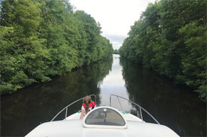 Cruising the Jamestown Canal on a Consul