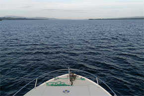 Lough Derg from the bow of a Shannon Star