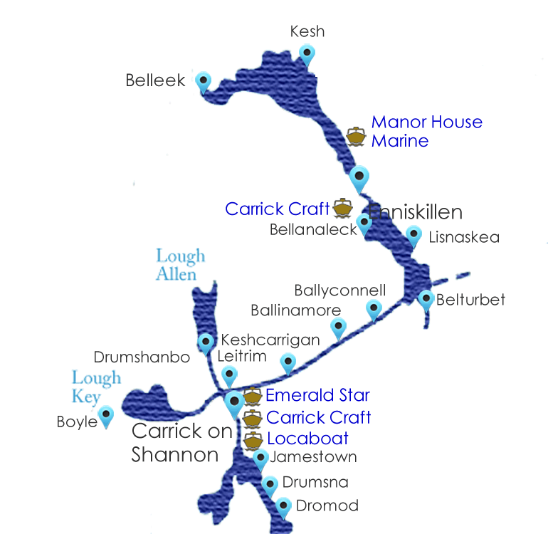 shannon river cruise map