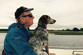 Shannon Boat Hire Gallery - The captain and his first mate