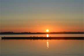 Shannon Boat Hire Gallery - Jetty by Sunset