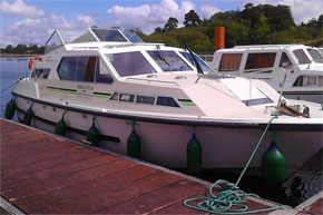 Shannon Boat Hire Gallery - Moored Lake Star