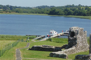 Shannon Boat Hire Gallery - Moored at Holy Island on Lough Erne