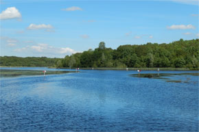 Very blue river