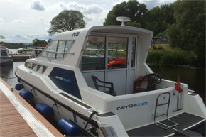 Shannon Boat Hire Gallery - Carlow Class from behind