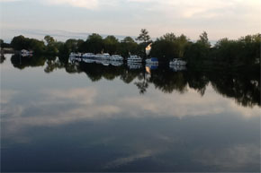 A row of boats