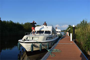 Shannon Boat Hire Gallery - Moored on a Shannon Star