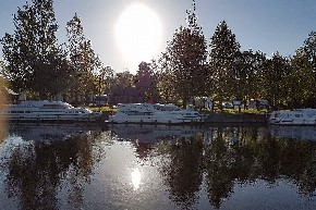 Shannon Boat Hire Gallery - Boats moored near Carrick-on-Shannon