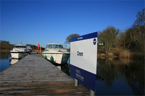 Moored up at Crom on the Erne