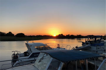 Shannon Boat Hire Gallery - Sunset on the Shannon