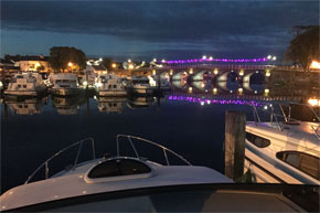 Shannon Boat Hire Gallery - Carrick-on-Shannon at night