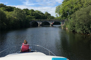 Shannon Boat Hire Gallery - Cruising the Boyle River on a Kilkenny Class