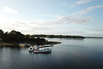 Moored for the evening.