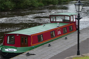 Dutch Class moored on the Shannon-Erne Waterway