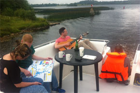 Shannon Boat Hire Gallery - Singing a pirate shanty... maybe