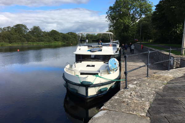 Waiting to pass through Rooskey Lock