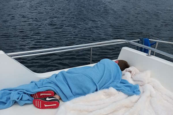 Shannon Boat Hire Gallery - Captain's nap time