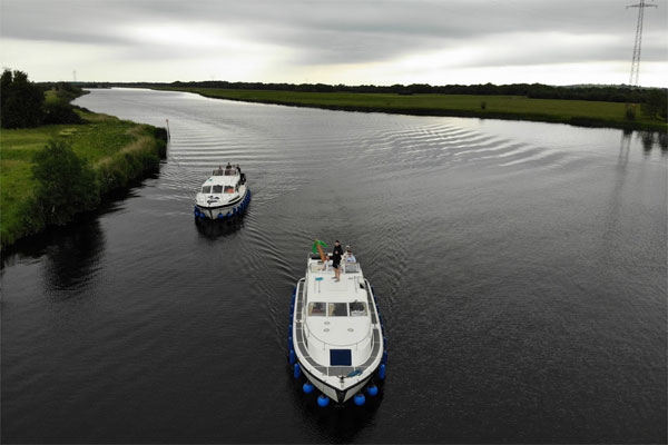 Cruising on the Shannon from Lough Derg