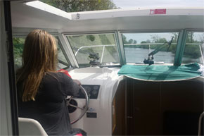 Shannon Boat Hire Gallery - Driving a Town Star