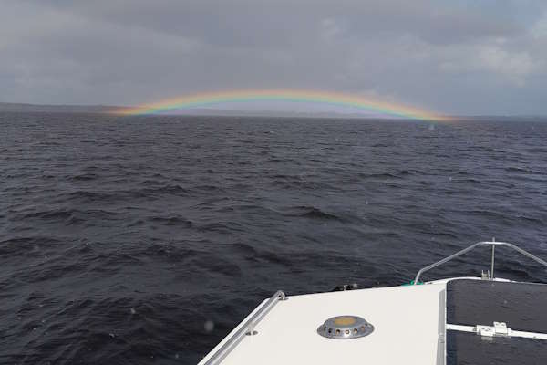 Rainbow on lough Derg