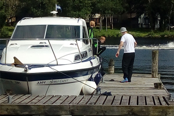 Shannon Boat Hire Gallery - Moored at Lusty Beg