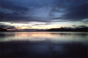 Shannon Boat Hire Gallery - Sun setting over the Shannon