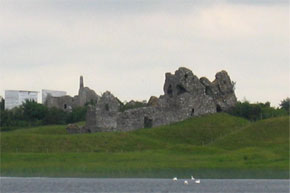 Cruising past Clonmacnoise.