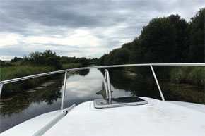 Shannon Boat Hire Gallery - Cruising a canal on a Carlow Class