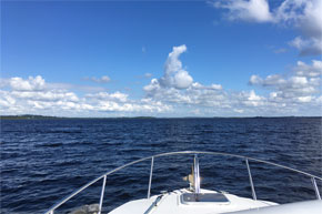 Crossing Lough Ree on a Carlow Class