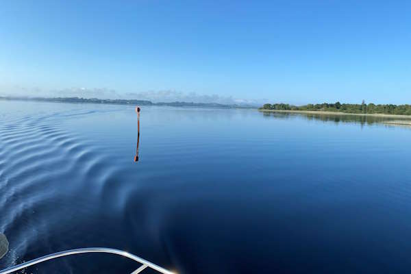 Shannon Boat Hire Gallery - Cruising towards lough Derg on an Elegance boat