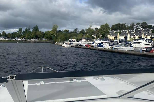 Shannon Boat Hire Gallery - Coming into Dromod Harbour on a Lake Star