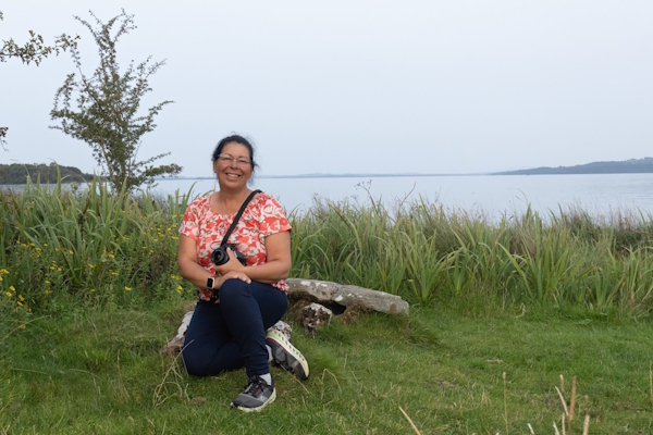 Relaxing on the shore of lough Derg