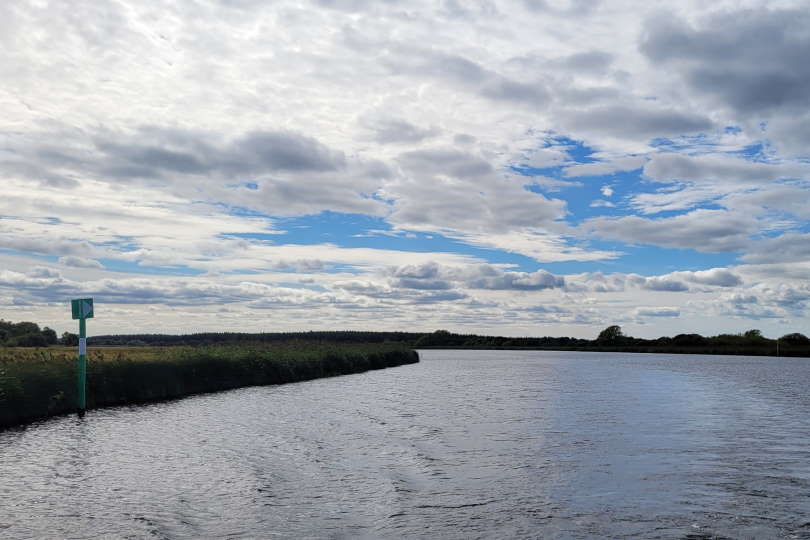 Cruising the tranquil waters of the lower Shannon