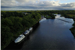 An Elegance moored at Rooskey