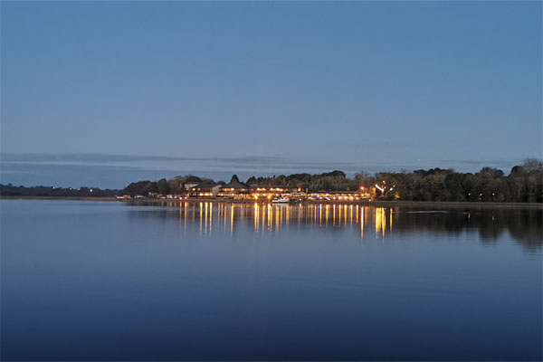 Dusk on lough Derg