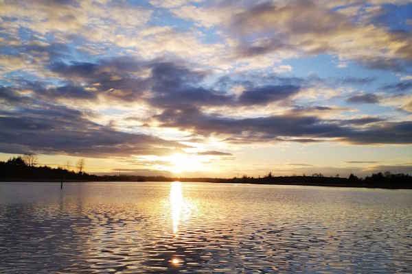 A beautiful sunset over the Shannon