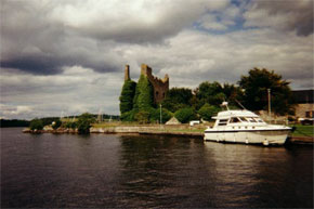 A Silver Crest moored at Dromineer harbour.