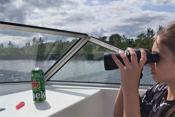 That's a really HUGE can of beer!