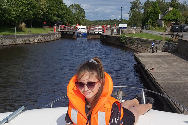 Passing through Albert Lock on a Kilkenny Class