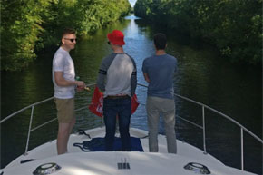 Cruising the Jamestown Canal on a Clare Class