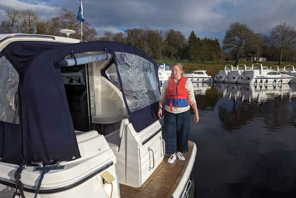 Getting ready to cast off on the Noble Lady