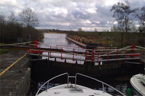 A view of lough Boderg from Albert Lock near Jamestown.