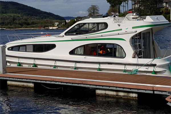 Moored on a Caprice.