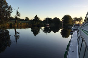 Shannon Boat Hire Gallery - Moored in a quiet spot