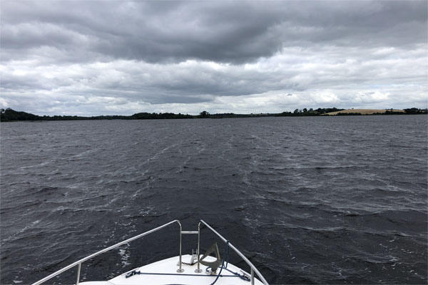 Shannon Boat Hire Gallery - Crossing Lough Erne on a Waterford Class