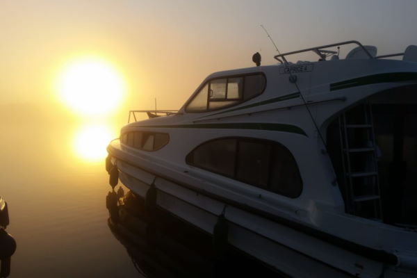 Spectacular sunrise on the Shannon