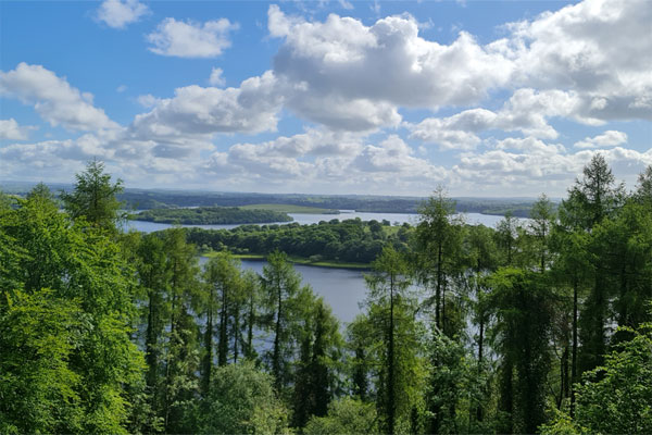 Shannon Boat Hire Gallery - Lough Erne from the cliffs of Maghoo