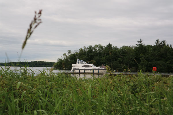 Shannon Boat Hire Gallery - Moored on Lough Erne on a Noble Duke cruiser