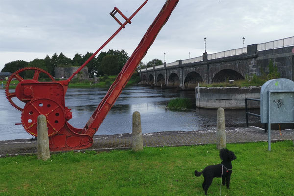 One of the old bridge winches at Carrick-on-Shannon