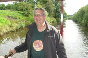 Steering a Folk Class on the Shannon-Erne Waterway